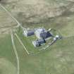 Oblique aerial view of Breachacha House on the Isle of Coll, looking W.