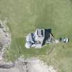 Oblique aerial view of Breachacha Castle on the Isle of Coll, looking W.
