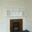 Level 4, west wing, north west corner room, detail of fireplace