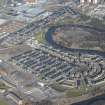 Oblique aerial view of The Glasgow Commonwealth Games Village, looking NE.