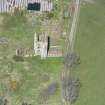 Oblique aerial view of Fairburn Tower, looking NNW.