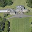 Oblique aerial view of The Drum Country House, looking WNW.