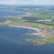 General oblique aerial view of the East Neuk of Fife coast line with Elie in the foreground, looking NW.