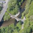 Oblique aerial view of the Old Bridge of Avon, looking WNW.