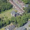 Oblique aerial view of Levenford House, looking W.