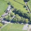 Oblique aerial view of St Mahew's Chapel, looking ENE.