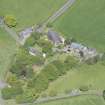 Oblique aerial view of St Mahew's Chapel, looking WNW.