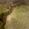 Oblique aerial view of Ousdale Broch, looking west.