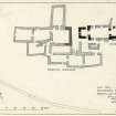 Eynhallow Monastery. Publication drawing; phased plan of church and domestic buildings.