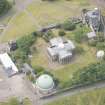 Oblique aerial view of Playfair's Monument, Observatory House, City Observatory and City Dome, looking SSW.