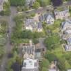 Oblique aerial view of 90-92 Trinity Road, looking N.