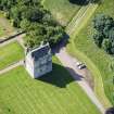 Oblique aerial view of Udny Castle, looking S.