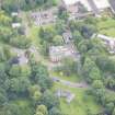 Oblique aerial view of the Astley Ainslie Hospital and Canaan House, looking S.