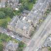 Oblique aerial view of Priestfield Parish Church, looking ESE.