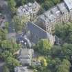 Oblique aerial view of Belhaven United Presbyterian Church, looking NE.