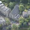 Oblique aerial view of Belhaven United Presbyterian Church, looking S.