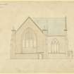 Drawing of north elevation, Dundee Church