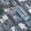 Oblique aerial view of the Glasgow School of Art and Dalhousie Street, looking SE.