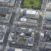 Oblique aerial view of Hellenic House and Blythswood Street, looking S.