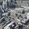 Oblique aerial view of Dalmore House, Holland Street, St Matthew's Blythswood Church and Elmbank Street, looking WSW.