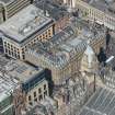 Oblique aerial view of Waterloo Street, Hope Street and Bothwell Street, looking NW.