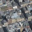 Oblique aerial view of West George Street, looking NE.