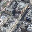 Oblique aerial view of West George Street, looking ENE.