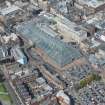 Oblique aerial view of St Enoch Shopping Centre and Custom House, looking SE.