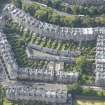 Oblique aerial view of Clarendon Crescent, Eton Terrace, Oxford Terrace and Lennox Street, looking SW.