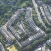 Oblique aerial view of Clarendon Crescent, Eton Terrace, Oxford Terrace and Lennox Street, looking S.