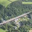 Oblique aerial view of Newbattle Viaduct, looking NE.