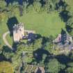 Oblique aerial view of Harthill Castle, looking NNW.