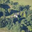 Oblique aerial view of Lickleyhead Castle, looking WSW.