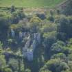 Oblique aerial view of Boyne Castle, looking S.