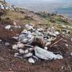 Image of the trench after backfilling, Comar Wood Dun, Cannich, Strathglass