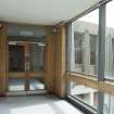 C Block, view of entrance to S block, from south west.