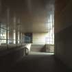T Block, view of covered area at basement level of C Block from entrance to T Block.