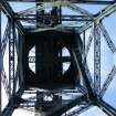 Underside of the crane, photograph from watching brief at James Watt Dock, Glasgow