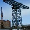 View of the main crane, photograph from watching brief at James Watt Dock, Glasgow