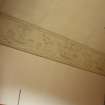 View of plaster ceiling on west side of garden room, photograph from a historic building appraisal at Muirfield Gate, Duncur Road, Gullane
