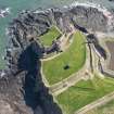 Oblique aerial view of Tantallon Castle, looking ESE.