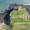 Oblique aerial view of Tantallon Castle, looking ENE.