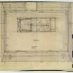 Drawing showing ground floor plan of the Bernat Klein Studio