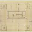 Drawing showing foundation plan of the Bernat Klein Studio
