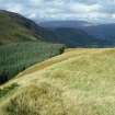 View along west rampart, photograph of Dun Deardail, from a topographic archaeological survey at five Pictish Forts in the Highlands