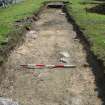 Trench 1 - Square foundations, photograph from final report on an archaeological evaluation at Main Street, Bridgeton