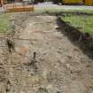 Trench 3 - Brick foundations, photograph from final report on an archaeological evaluation at Main Street, Bridgeton