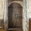 Detail of door to sacristy.