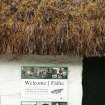 Detail of heather thatched roof; Main Street, Glencoe.