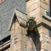 Detail of gargoyle on east front.